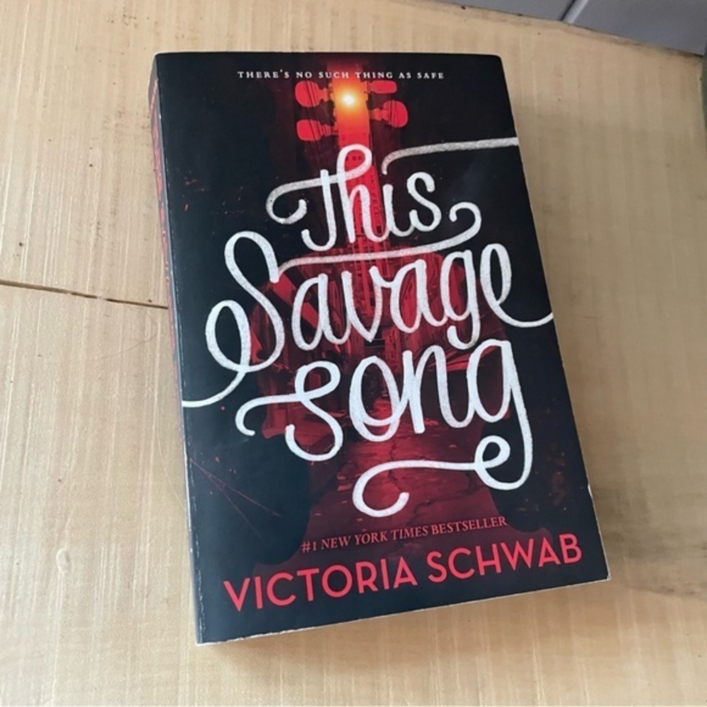 $5 DEALS Teen Fict Book Savage Song Paperback Dystopian Dark Thriller Romance